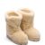 triangle-logo shearling boots