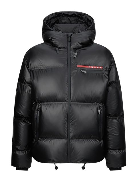 Prada Hooded 
Down Puffer