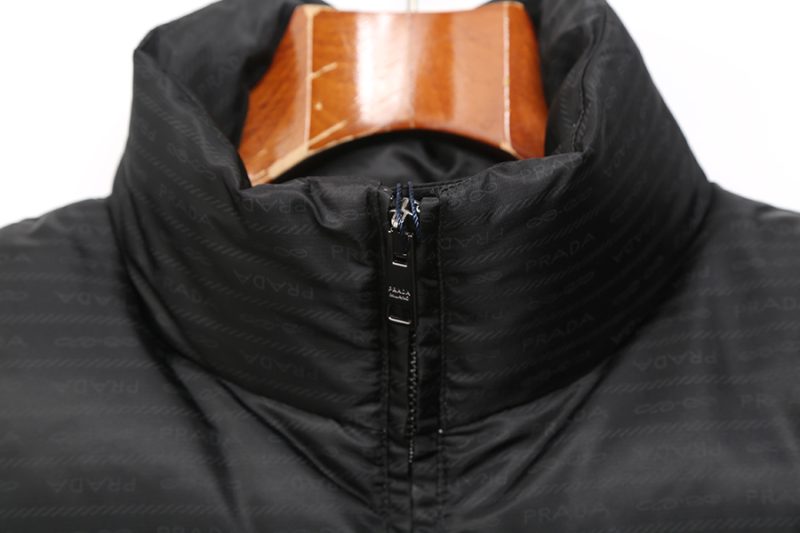 Prada Hooded 
Down Puffer