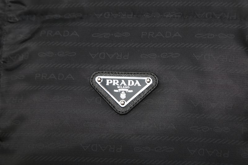 Prada Hooded 
Down Puffer