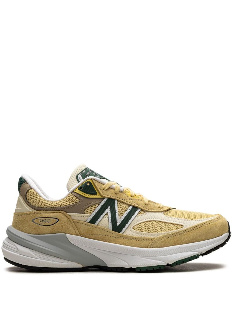 990 "Pale Yellow/Forest Green" sneakers