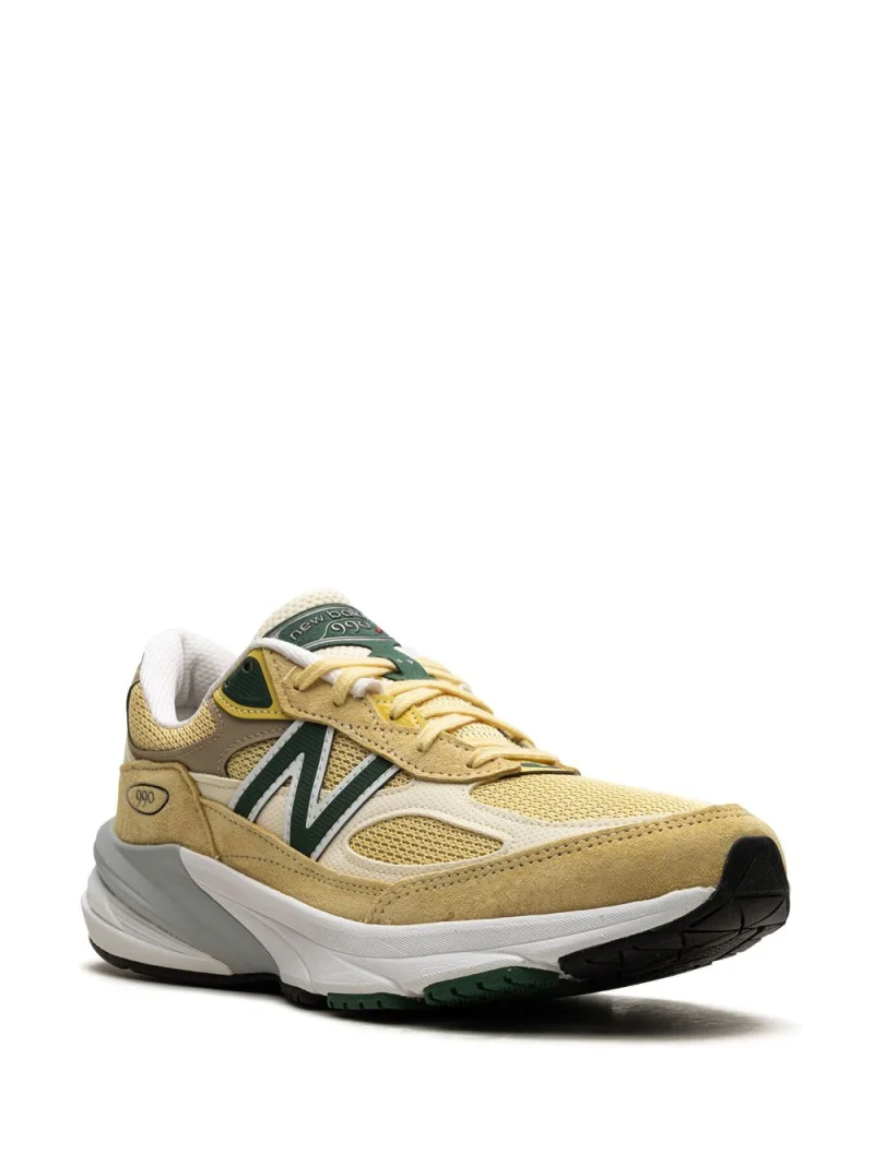 990 "Pale Yellow/Forest Green" sneakers